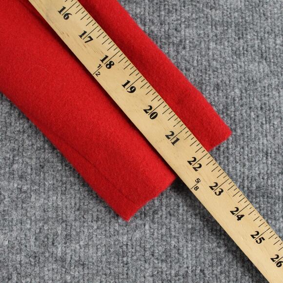 J Crew Coat Womens 00P Lady Day Jeweled Button Wood Blend Red Dress Long Peacoat - Picture 14 of 14